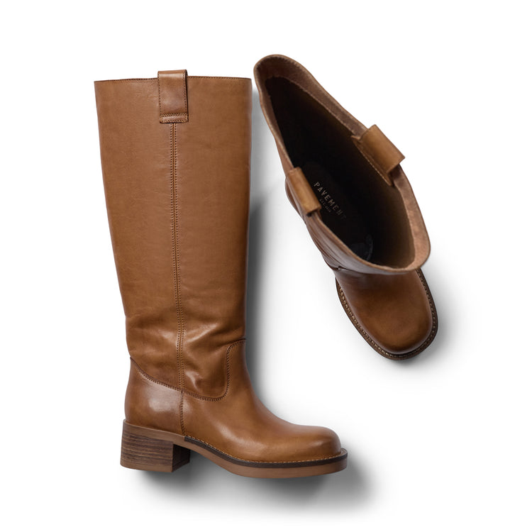 Pavement Annika Vintage Long boots Tan Vintage 717