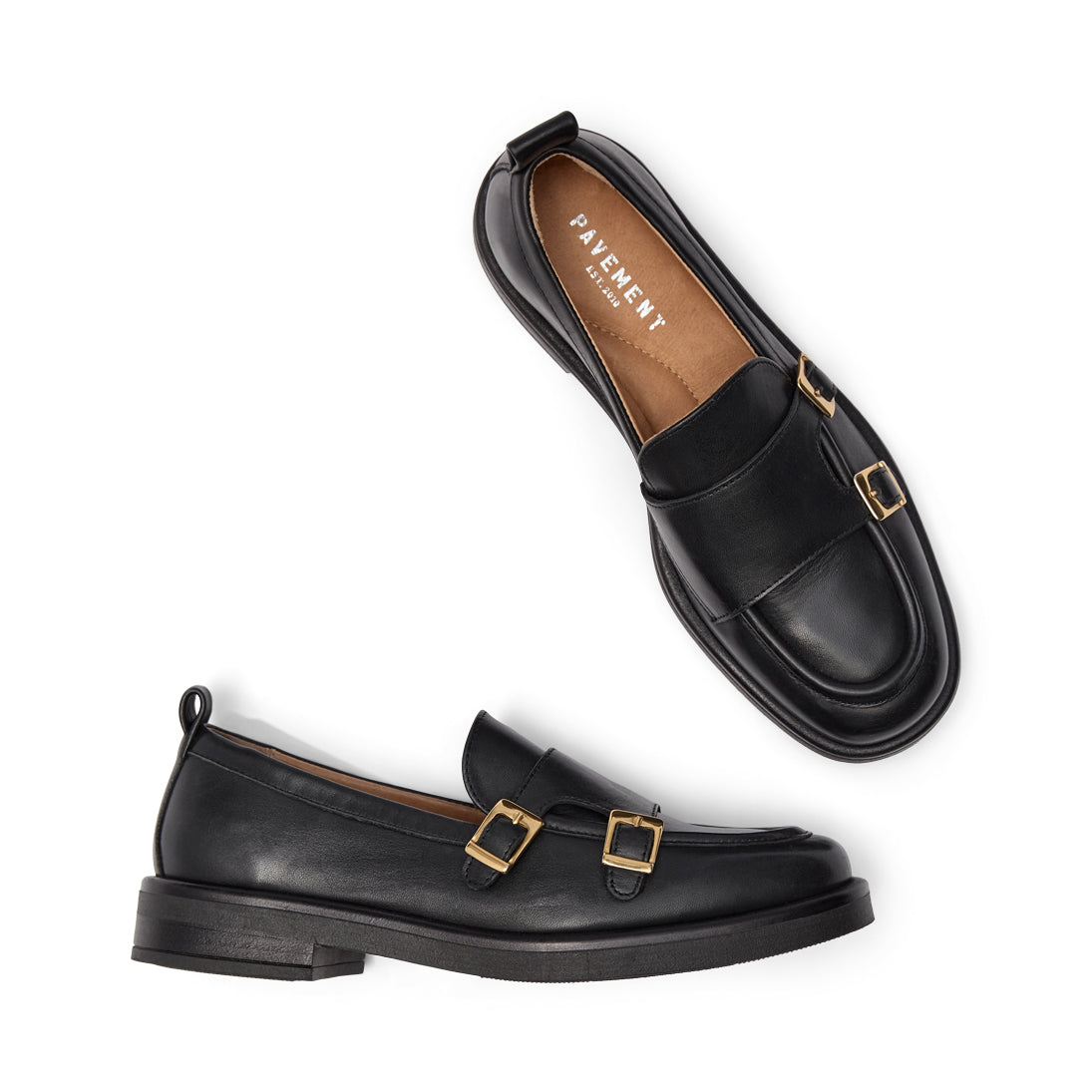 Pavement PACantina Loafers Black/gold 137