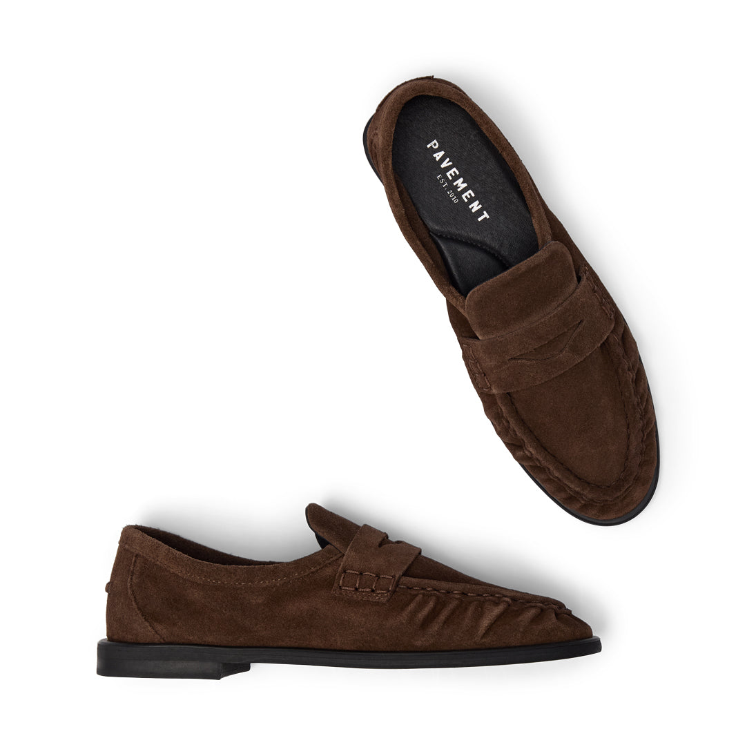 Pavement PAElmira Suede Loafers Brown suede 347