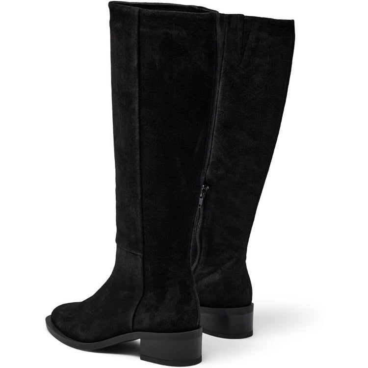 Pavement Finka Long boots Black suede 017