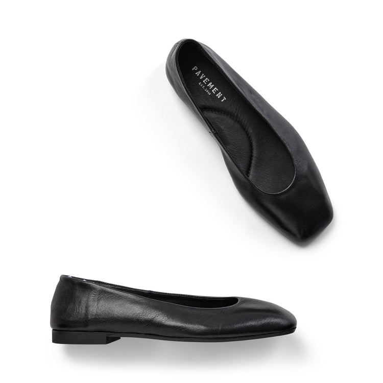 Pavement Katie ballerinas Black 020