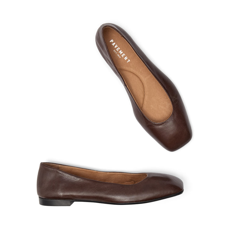 Pavement Katie ballerinas Brown 067