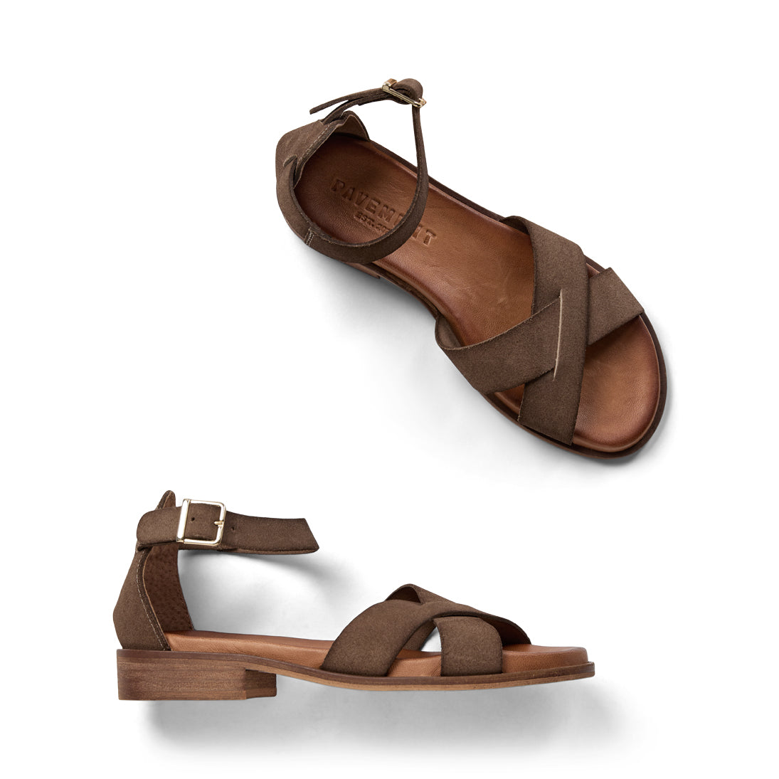Pavement Kendra Suede Sandals Mole suede 100