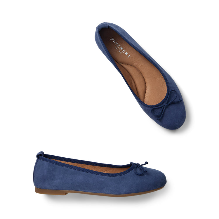 Pavement Lucy ballerinas Navy suede 176