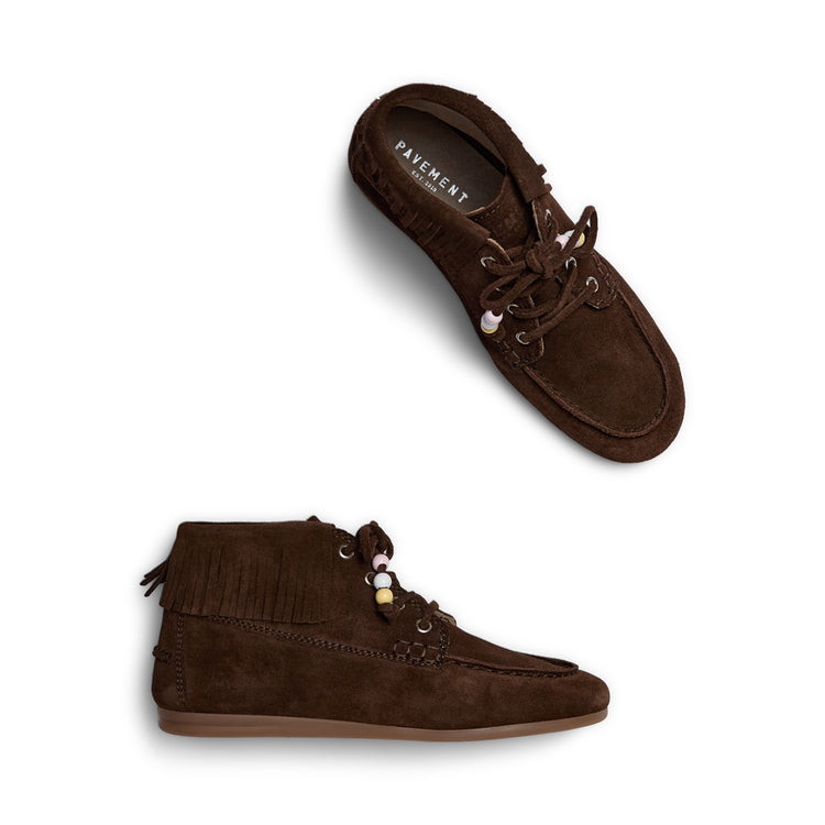 Pavement Marin Boots Fringle Boots Brown suede 347