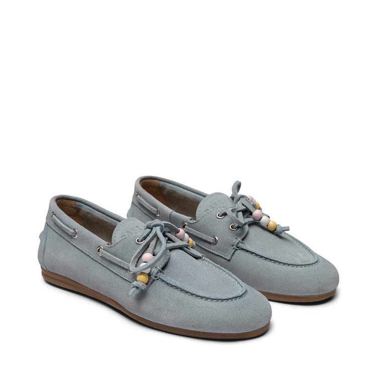 Pavement PAMarin Pearls Loafers Light blue suede 702