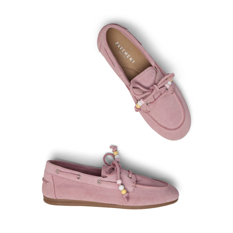 Pavement PAMarin Pearls Loafers Light rose suede 987