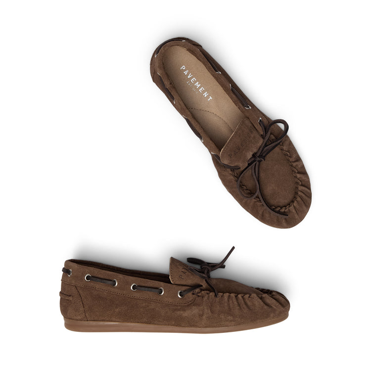 Pavement Mona Loafers Brown suede 347
