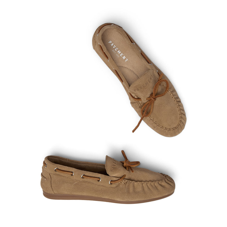 Pavement Mona Loafers Taupe suede 174