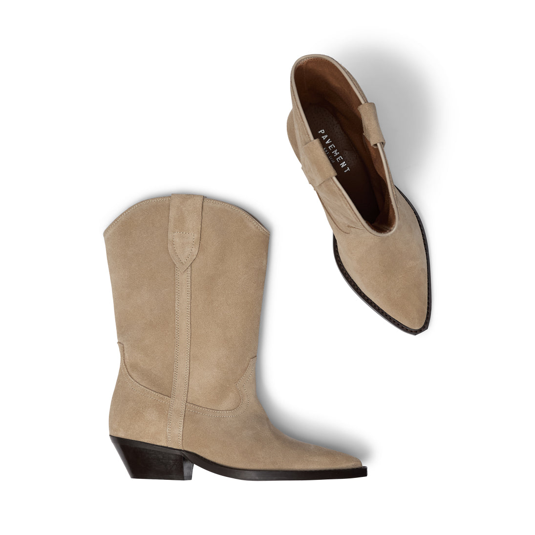 Pavement PANikki Suede Boots Beige suede 253