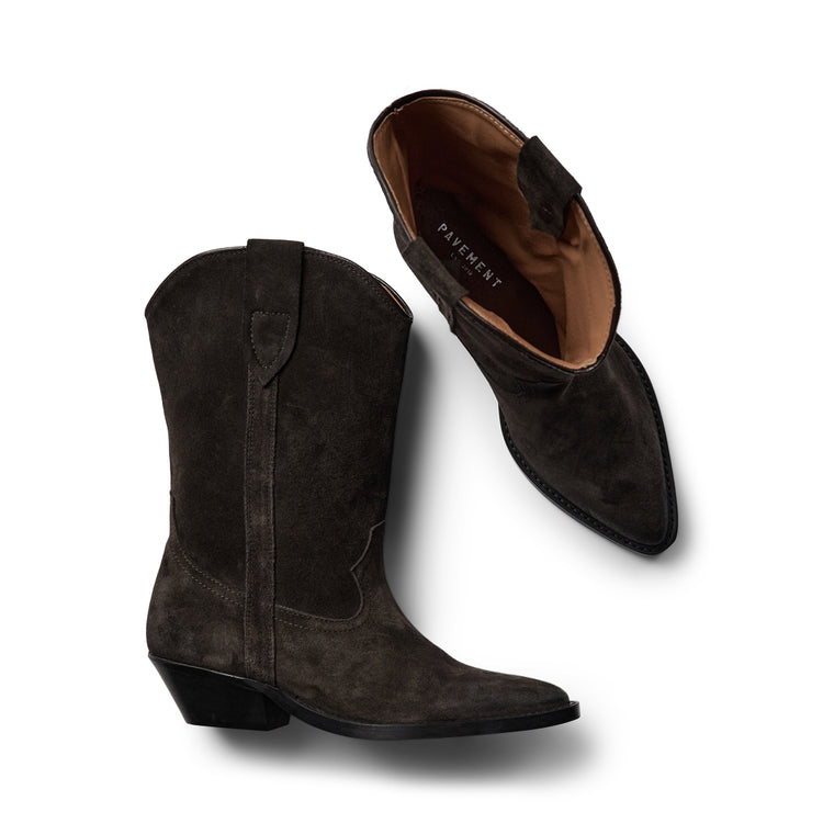 Pavement Nikki Suede Boots Brown suede 347