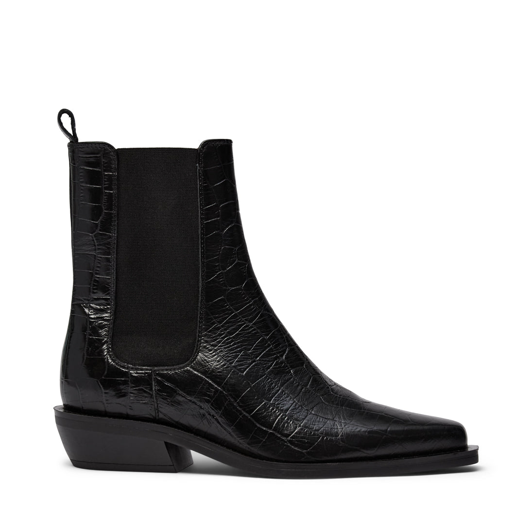 Pavement PAAlmira Croco Boots Black 020
