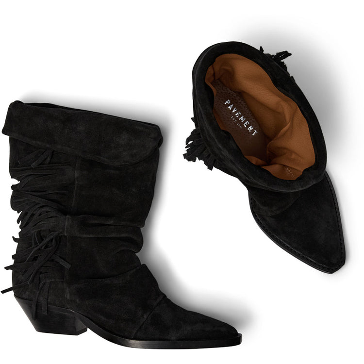 Pavement PAGale Boots Black suede 017