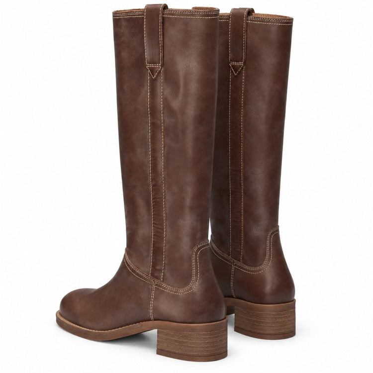 Pavement PAMaren Vintage Long boots Brown/White 777