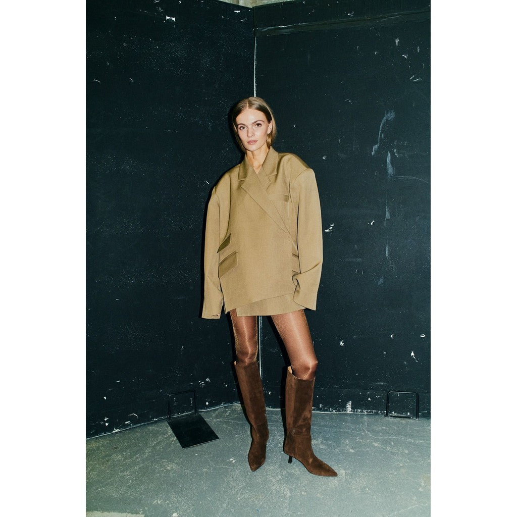 Pavement PAVioletta Long Long boots Brown suede 347