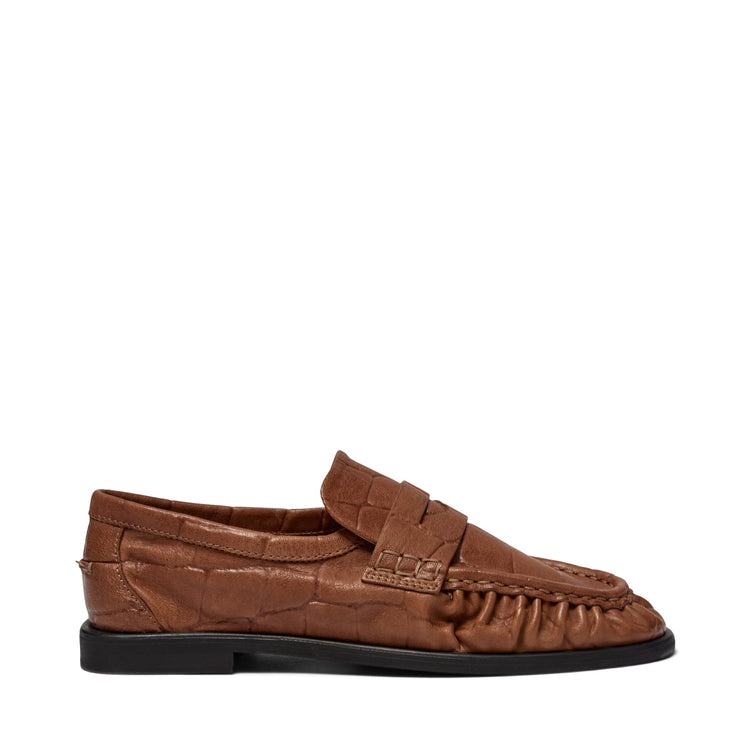 Pavement PA Elmira Croco Loafers Tan 052