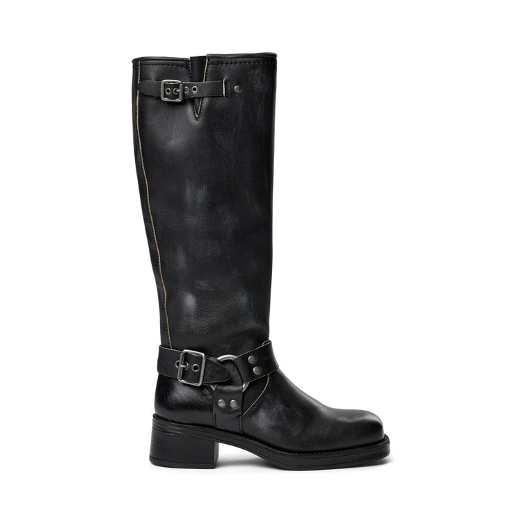 Pavement Tamera long Vintage Long boots Black matte 069