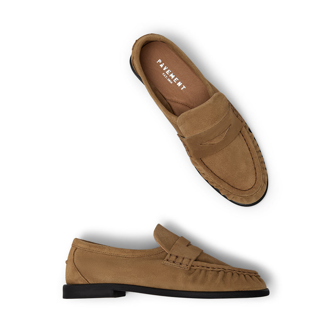 Pavement PAElmira Suede Loafers Tan suede 255