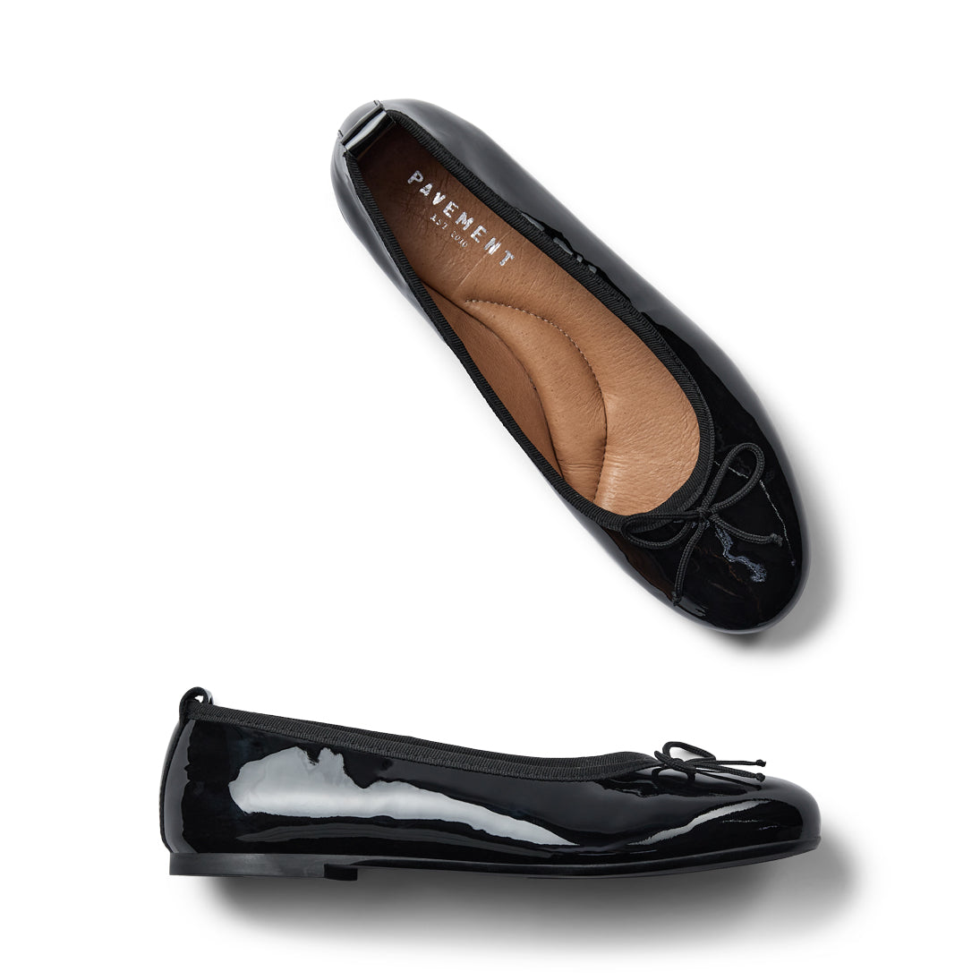 Pavement Lucy ballerinas Black patent 019