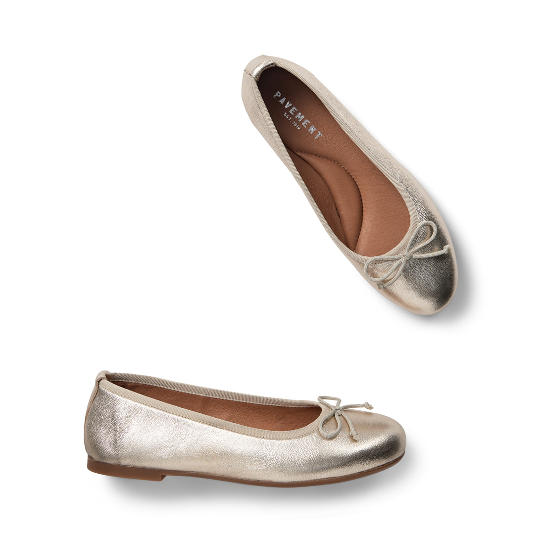 Pavement Lucy ballerinas Light gold 618