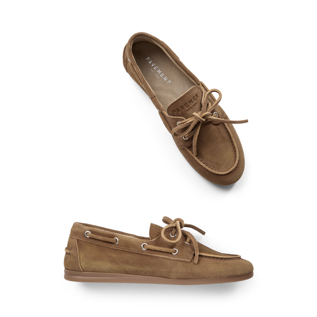 Pavement PAMarin Loafers Taupe suede 174