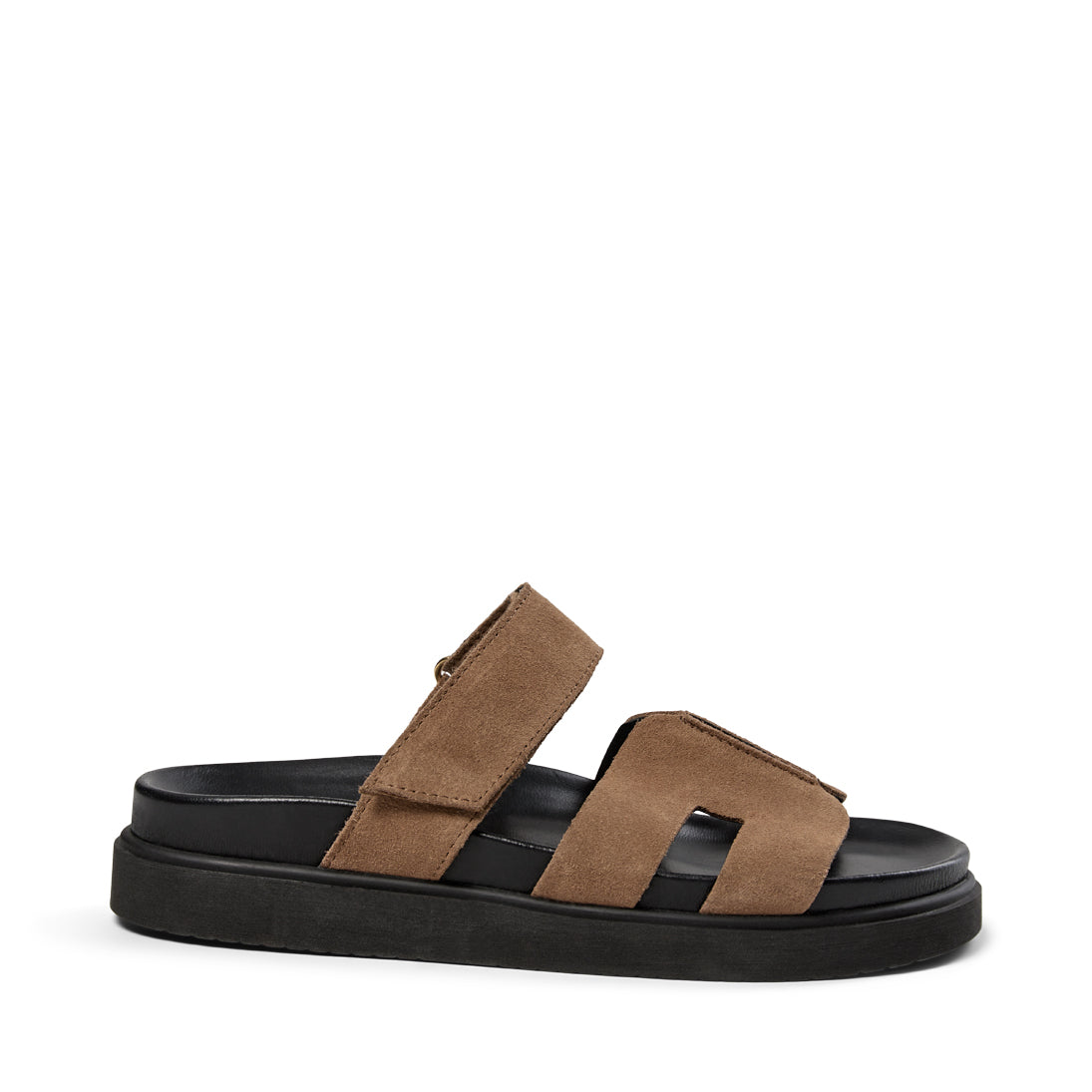 Pavement PAMaru Suede Sandals Taupe suede 174