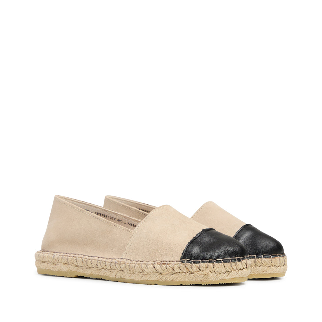 Pavement PANanna Espadrilles Beige suede/black 333