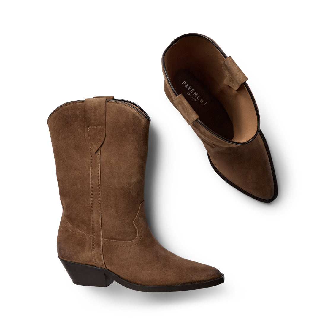 Pavement PANikki Suede Boots Taupe suede 174