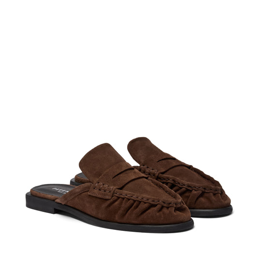 Pavement PAElmira Mule Loafers Brown suede 347