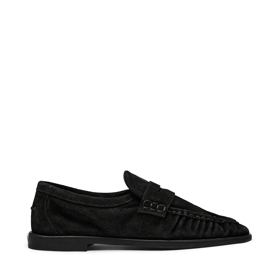 Pavement PAElmira Suede Loafers Black suede 017