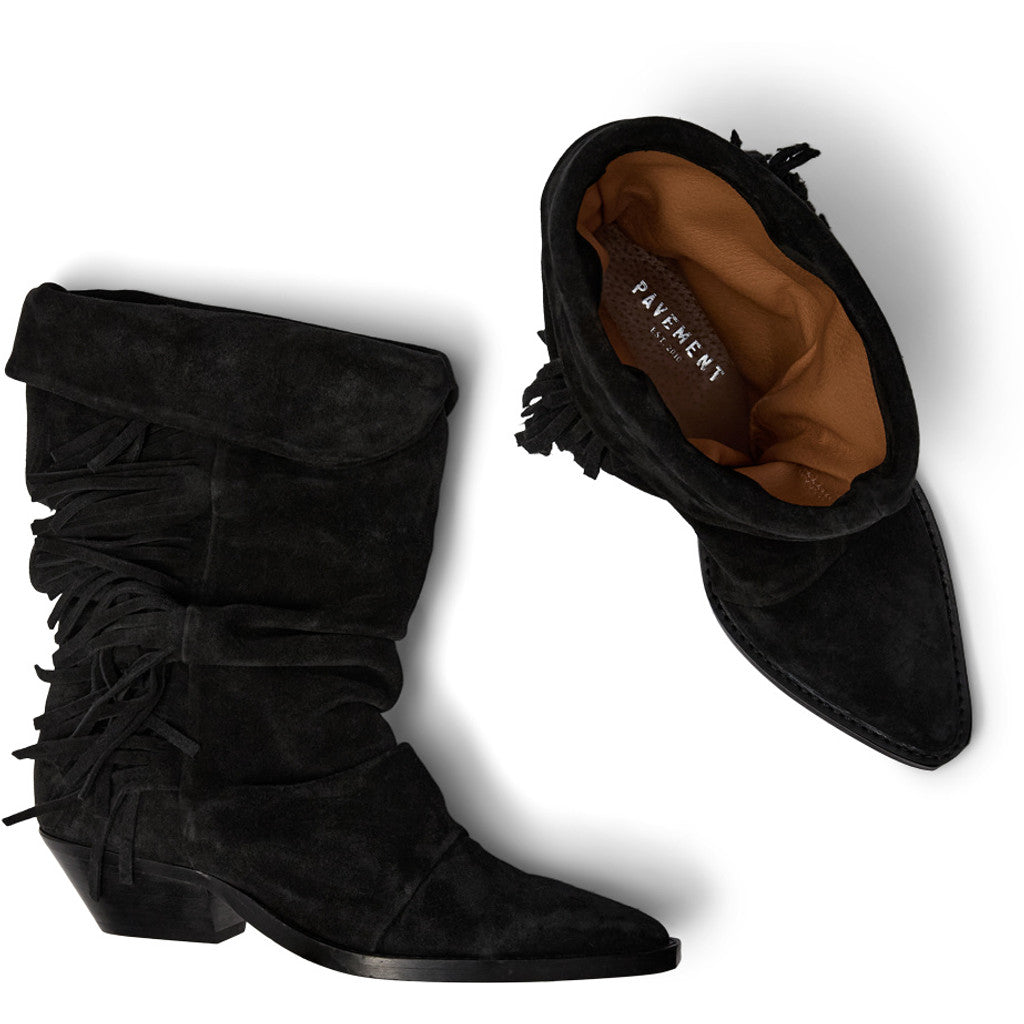 Pavement PAGale Boots Black suede 017