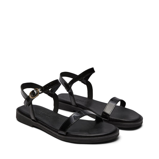 Pavement PALeonora Sandals Black patent 019