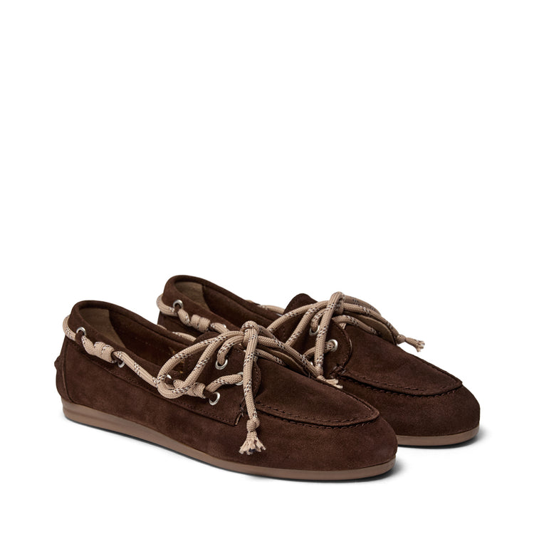 Pavement PAMarin Bold Lace Loafers Brown suede 347