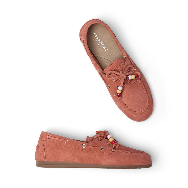 Pavement PAMarin Pearls Loafers Orange suede 359