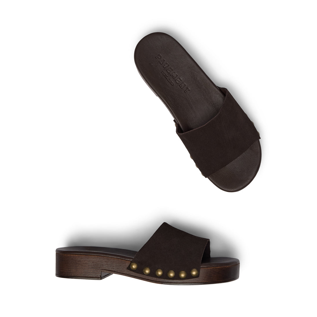 Pavement PANina Sandals Brown suede 347