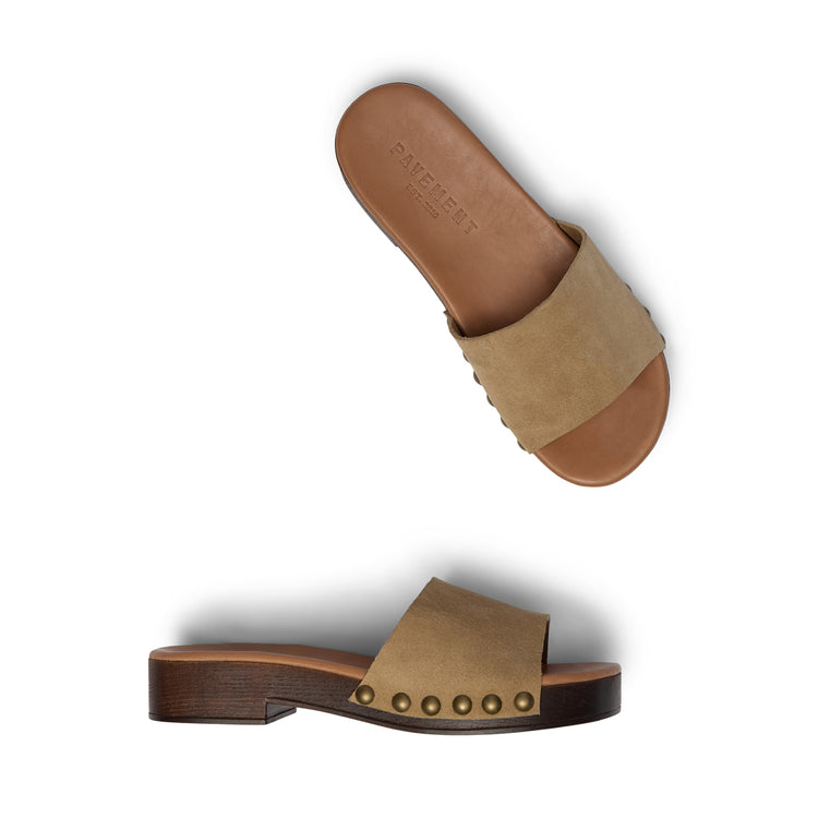 Pavement PANina Sandals Mushroom suede 769