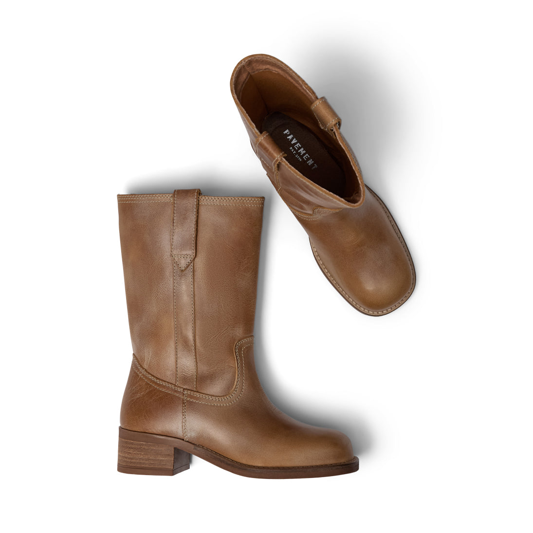 Pavement PATanja Vintage Boots Tan/White 788