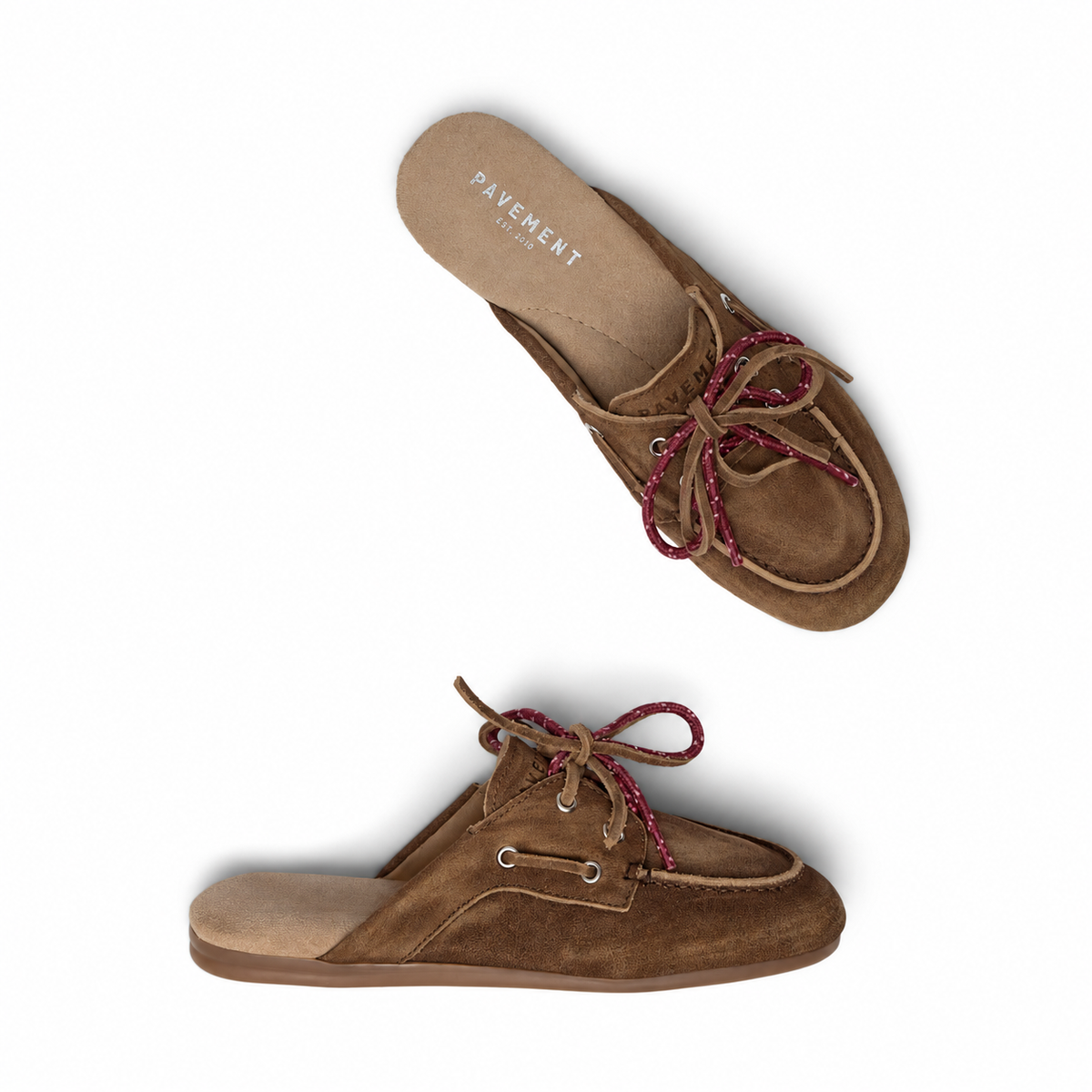 Pavement PAYasma Lace Mules Brown suede 347