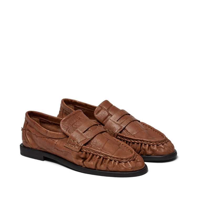 Pavement PA Elmira Croco Loafers Tan 052