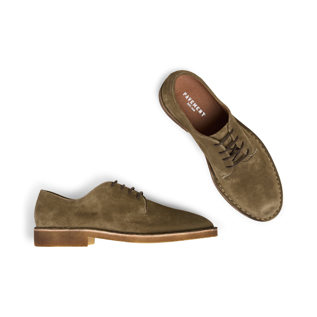 Pavement Men Thor Flats Green suede 200